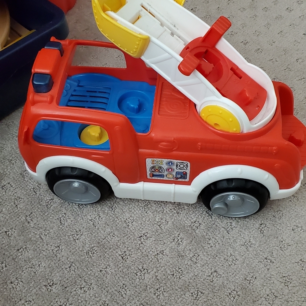 Colorful Toy Fire Truck, Battery Operated.